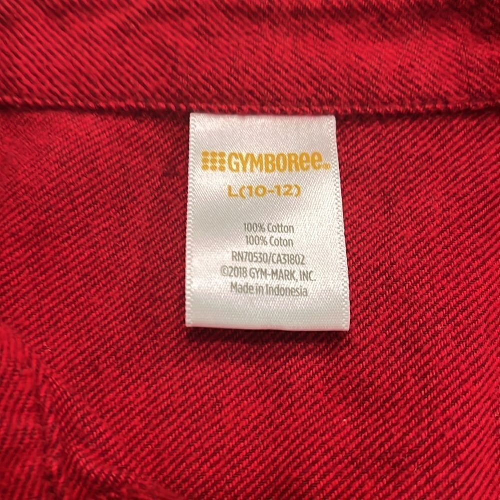 Gumbo’s boys red button up L 8-12 - Picture 3 of 5